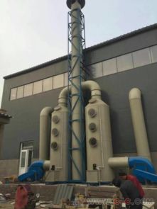 沐洋环保pp喷淋塔降温压尘废气净化器设备